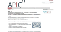 Desktop Screenshot of apic11.fr